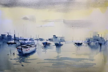 Quiet Harbor Reflections