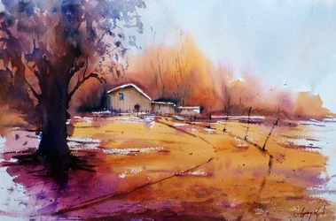 Rustic Autumn Landscape