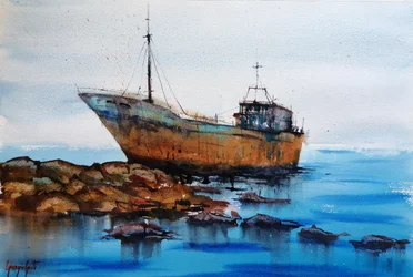 Rusty Ship Wreck