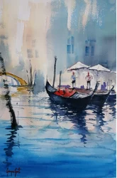 Venetian Canal Gondolas