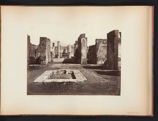 View of the Ruins of the Casa di Pansa in Pompeii, Italy