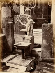 Fountain Composed of a Sculpture of a Young Boy Nude in the House of Balcone Pensile, Pompeii