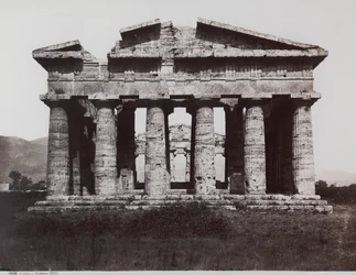 The Temple of Neptune or Poseidon, in Paestum