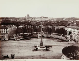 View of Piazza del Popolo from Pincio, Rome