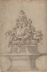 Design for a Fountain with Rivergods and Nymphs