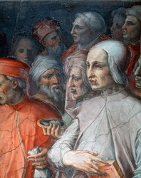 Marsilio Ficino flanked by Paolo del Pozzo Toscanelli (detail)