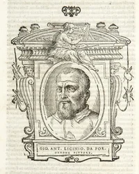 Milan, Biblioteca Braidense, Lives of the Most Excellent Painters, Sculptors, and Architects, Giorgio Vasari 1568, Giovanni Antonio Licinio