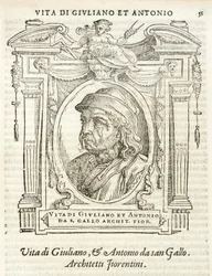 Milan, Biblioteca Braidense, Lives of the Most Excellent Painters, Sculptors, and Architects, Giorgio Vasari 1568, Giuliano and Antonio da Sangallo