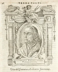 Lives of the Most Excellent Painters, Sculptors, and Architects, Giorgio Vasari 1568, Simone called the Chronicle Florentine Architect