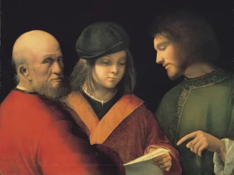 The Three Ages of Man Reading a Song, c. 1501