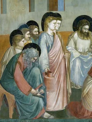 Washing of feet, (detail)