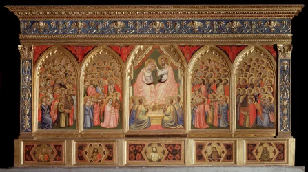 Polyptych Baroncelli: The Coronation of the Virgin