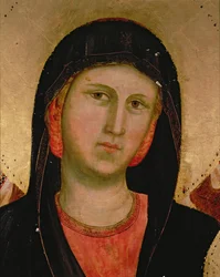 Madonna, from Madonna and Child Enthroned (detail)