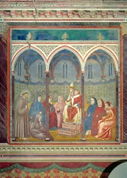 St. Francis Preaching a Sermon to Pope Honorius III
