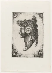 Composition of Three Faces and the Head of a Ram