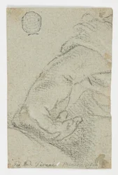 Study: A Left Hand in a Leaning Position, ca. 1650