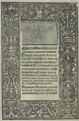 Opera Nova Universali intitulata Corona di racammi, title page recto, [1530]