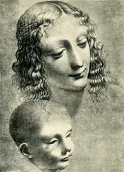 Heads of the Virgin and Child