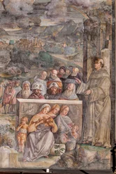 St Anthony Arriving in Padua, Where He Restores Peace Between the Citizens with the Strength and Sweetness of His Preaching (detail)