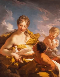 Venus, Cupid and a Faun