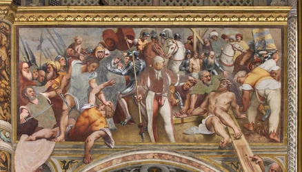 Central Aisle, First South Span, Christ nailed to the Cross, The Pordenone