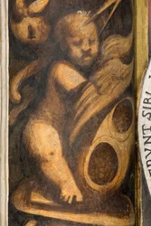 Central Nave, Lesena Upper Part Above Capital First and Second Span South, IL Pordenone, Putto (detail)