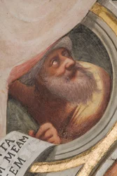 Central Nave, Plume First Span South, Il Pordenone 1520, Bust with Prophet