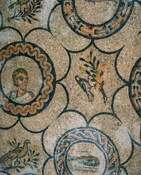 Detail of Floor of the Early Christian Basilica of Aquileia, Udine (detail)
