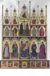 Madonna with Child among the Saints Jerome and Benedict