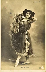 Postcard: Summer Alcazar - Portrait of Miss Birks, Music Hall Artist