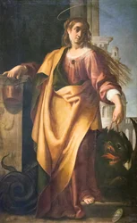 Saint Martha and the Tamed Dragon