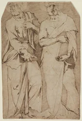 Two Standing Saints