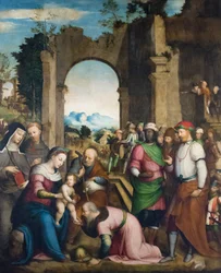 Adoration of the Magi with Saint Clare and Francis (c.1510)