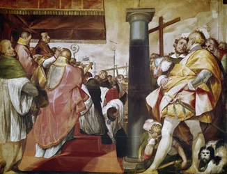 Quadroni de San Carlo: Erection of the Cross in Milan