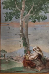 Old Peasant Woman with a Basket of Eggs, from the 