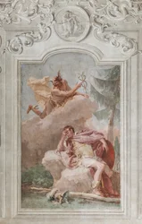 Palazzina (Small Building), the third room or room of the Aeneid: "Aeneas dreams of Mercury who orders him to leave"