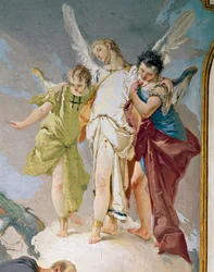 Abraham and angels (detail)