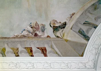 Fame announces to the inhabitants of the villa the arrival of Henry III (detail)