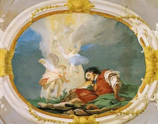 Jacob dreaming, fresco, Patriarchal Palace, Guest Hall, Udine