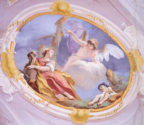 The Angel Comforts Hagar in Wilderness by Giovanni Battista Tiepolo