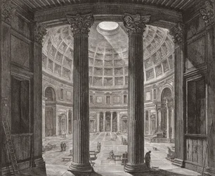 Interior of the Pantheon, Rome, Italy