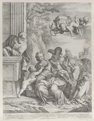 The Holy Family with Angels at Right and Overhead, 1652