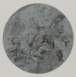 Apotheosis of a Saint (recto)