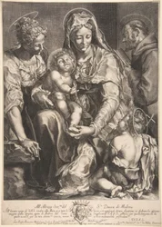 Virgin and Child with Saint Catherine, Francis of Assisi and John the Baptist