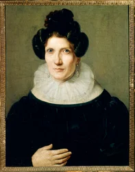 Portrait of Marie Louise of Habsbourg Lorraine, Empress of the French at 50 years old