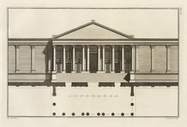 Upright of the Grand Entrance to the Court of the Temple, 1753