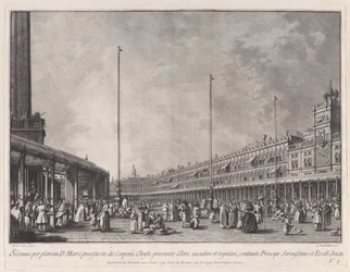 Plate 9: Procession on Corpus Christi Day in the Piazza San Marco, from 