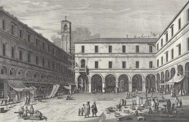 View of the Market Square Near the Church of San Giacomo
