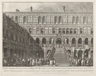 The Doge Crowned on the Scala dei Giganti of the Ducal Palace
