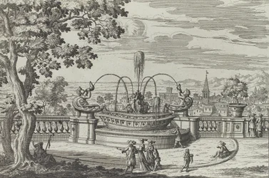 Fountain of Belvedere at Frascati